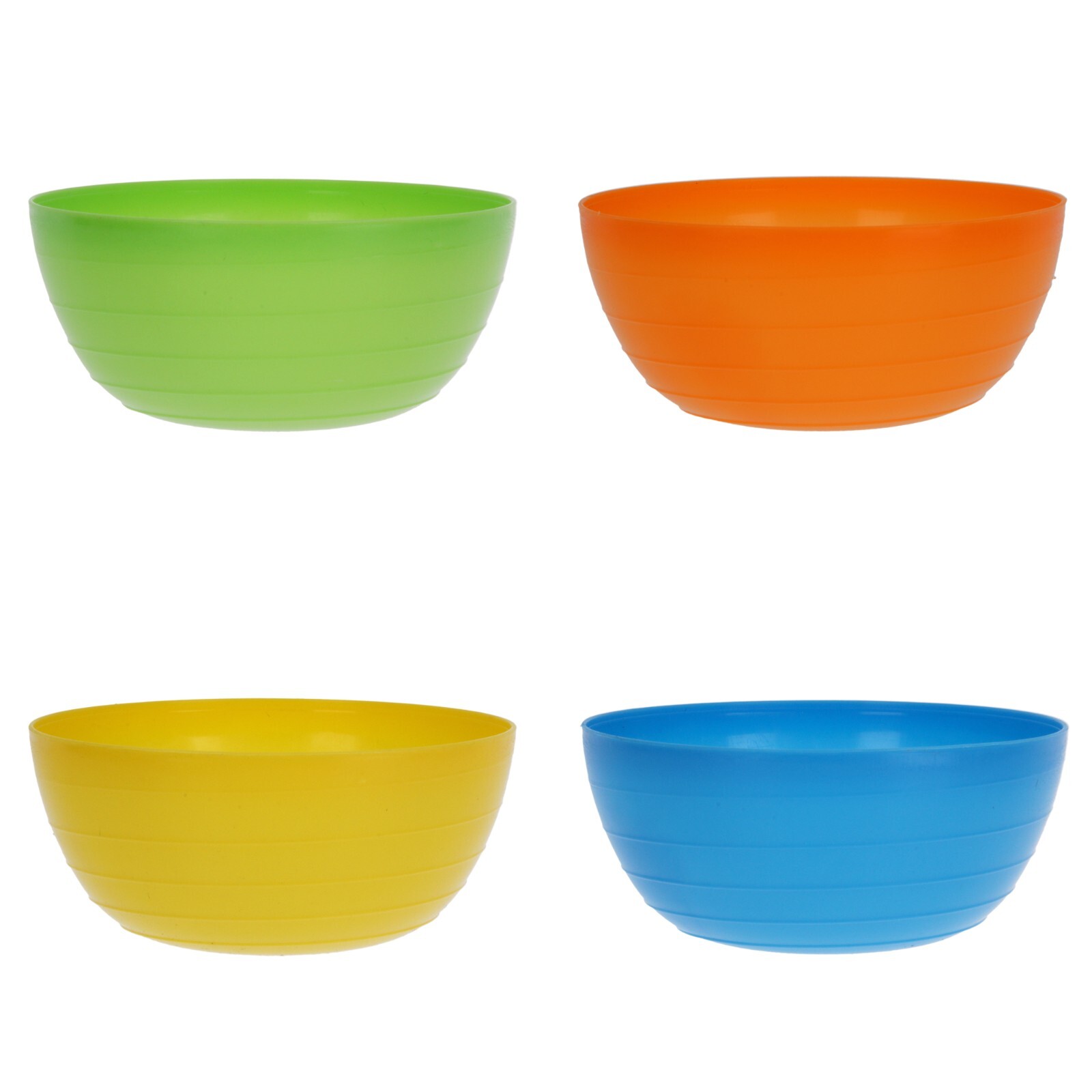 Coloured Plastic Cereal Bowls 8 Piece Round Breakfast Cereal Oatmeal