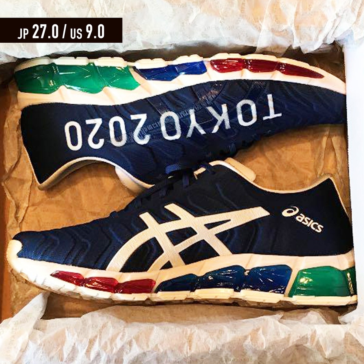 ASICS GEL-QUANTUM 360 5 EM NAVY US9 Tokyo 2020 Olympic
