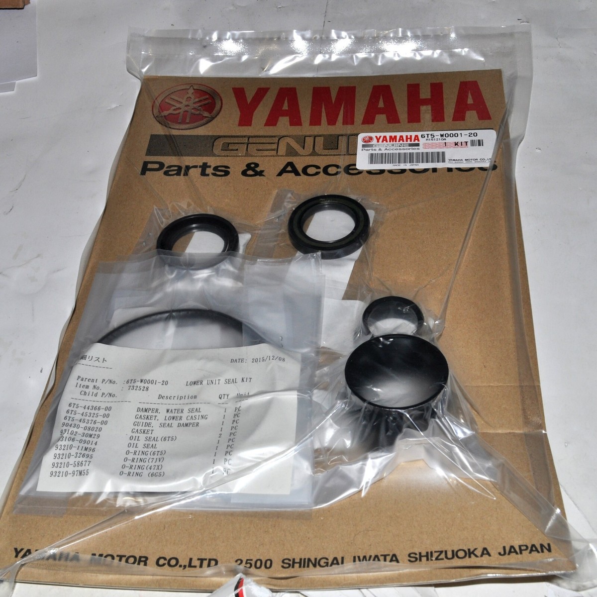 SE様 New OEM Yamaha Sterndrive Lower Unit Seal Kit 6T5-W0001-20