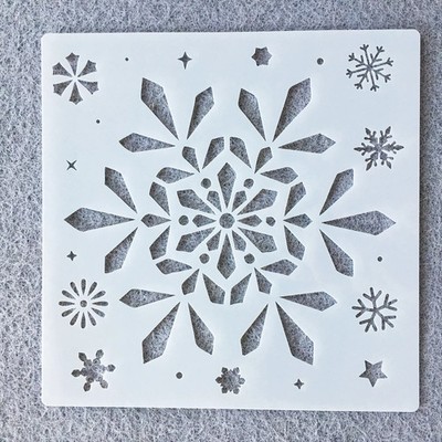 Weihnachts Schneeflocken Schablonen Set Dekor Bastel Vorlage