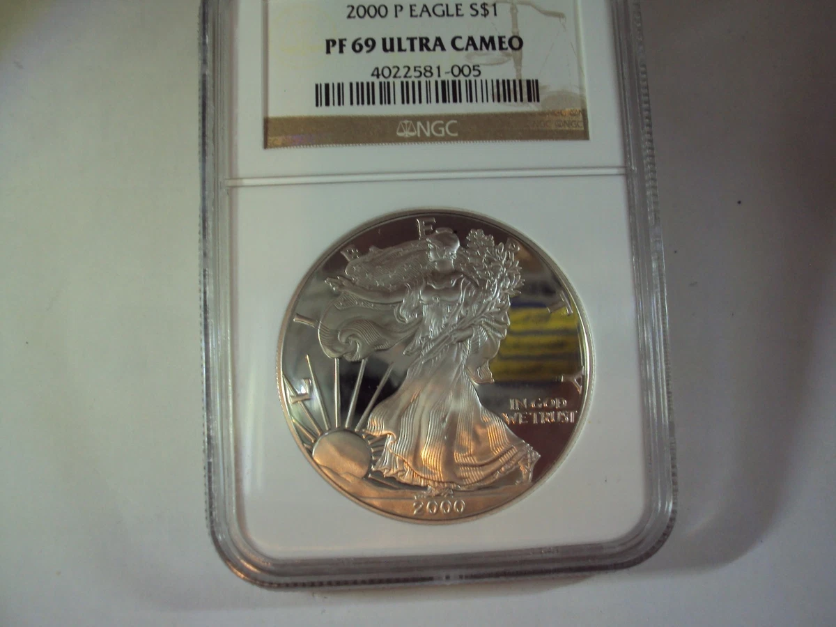 American Eagle PR 69 Graded 2000 Silver Bullion Coins for sale | eBay