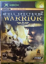 FULL SPECTRUM WARRIOR (Microsoft Xbox, 2004) Complete w/o Manual - Tested/Used.