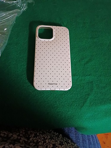 Vintage Style Tomorrow Polka Dot iPhone Case - White & Black