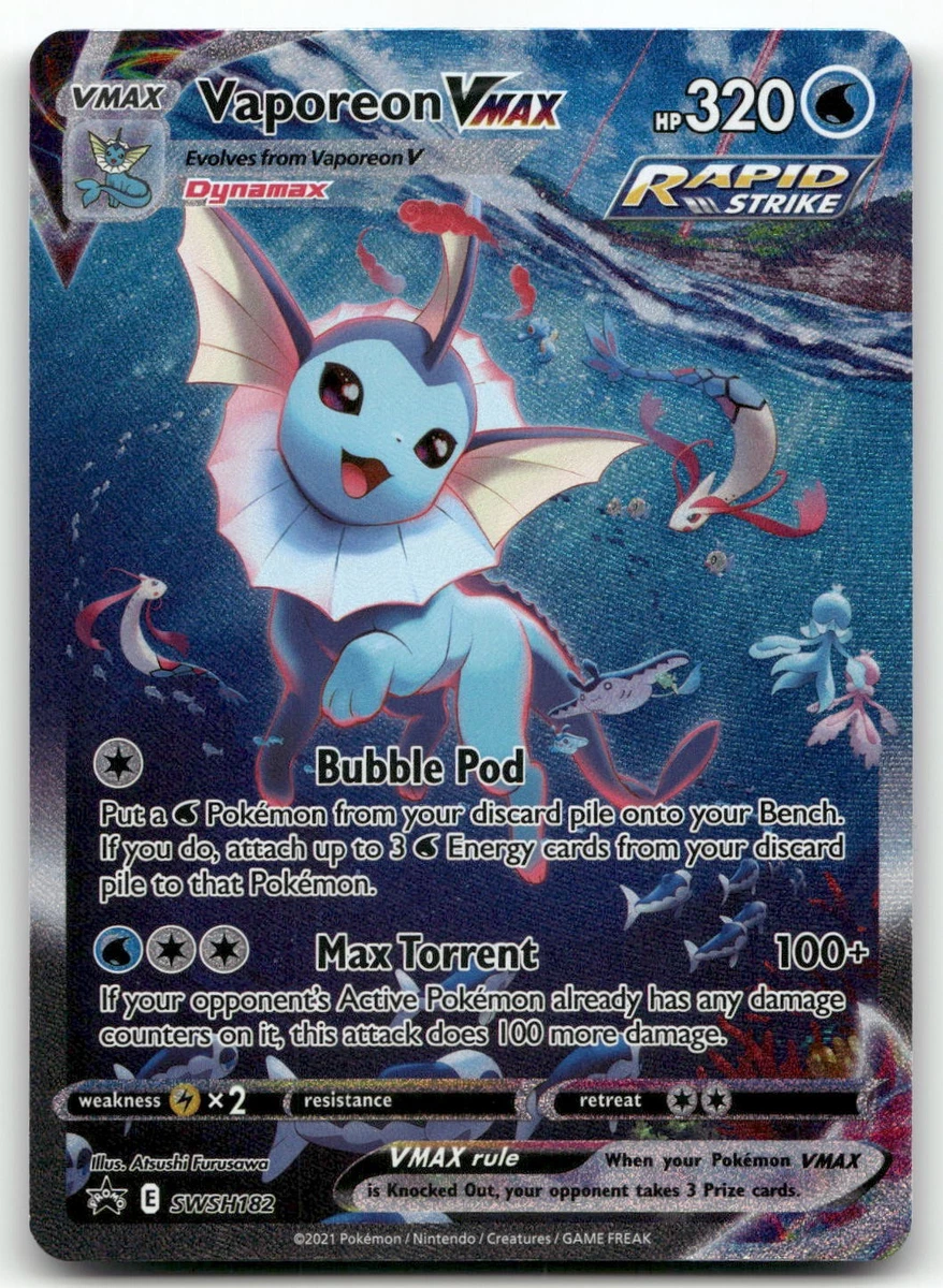 Vaporeon VMAX SWSH182 SWSH: Sword & Shield Promo Cards for sale | eBay