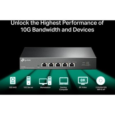 未開封新品　TP-Link 5-Port 10G TL-SX105 TP-Link TL-SX105 - 5 Port 10G/Multi-Gig Unmanaged Ethernet Switch