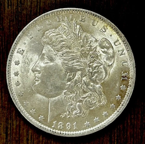 1891 $1 Morgan Silver Dollar BU ~ 25596