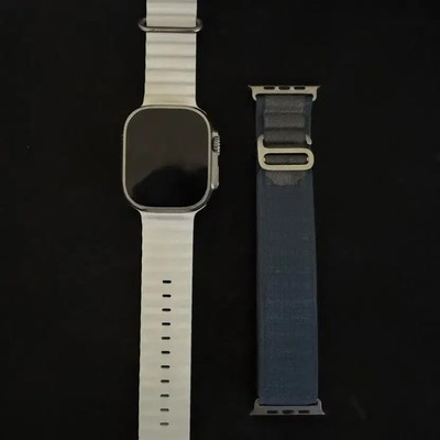 Apple Watch Ultra 2 49mm Titanium Case with Blue Alpine Loop
