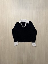 Y2K BCI Clothing Collared Shirt Sweater Women's Large