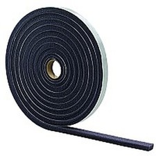 M-D 02055 3/16" x 3/8" x 17' Gray Low Density Foam Tape Open Cell-1PK