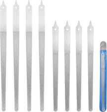 4 Pcs Diamond Deb Nail File Metal Nail File, Stainless Steel Buffers with Sharp