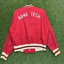 True Vintage Chain Stitch Jacket Mens Medium Ricky Talon Zipper Full Zip Varsity