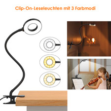 Clip on Light Reading Light LED Book Light Flexible Bed Night Lamp UCB 3 Modes