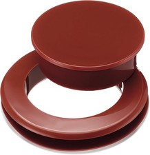 2 Inch Patio Table Umbrella Hole Ring with Cap Set Silicone Transparent Thicker