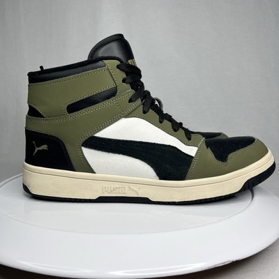 Puma Rebound Layup 39645201 Leather Lifestyle Sneakers Shoes Men s Sz 12 - EUC