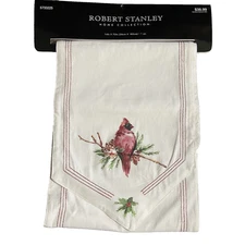 Robert Stanley Cardinal Table Runner  14” X 72” Christmas Holiday Table Decor