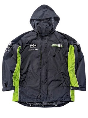 Hawks KAWASE ジャケット 00 Kawasaki Hawk Vintage Y2K Motorcycle Rain Jacket Waterproof – Size