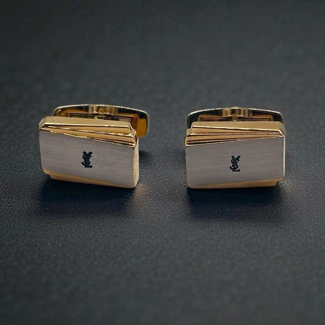 Yves Saint Laurent Excellent Condition Tie Pin Cufflink Set Suit thumbnail 8