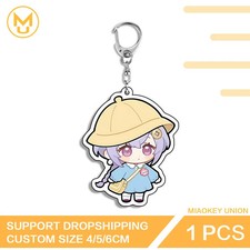 Genshin Impact Girl Double Sided Keyring Advance Guard Pendant Accessories Hobby