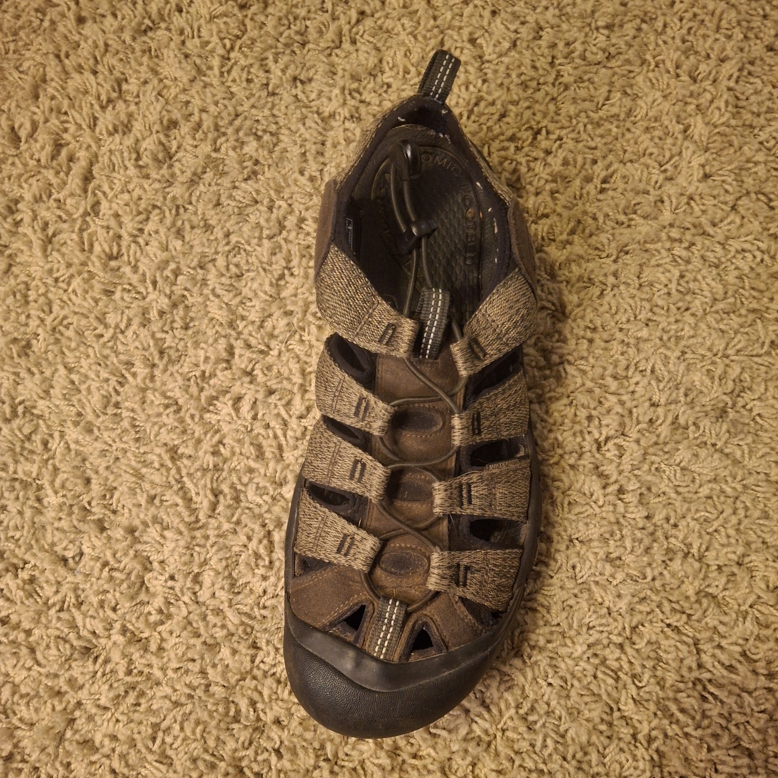 Sandali da uomo KEEN taglia 12 Newport H2 punta chiusa acqua nel bosco notte neri