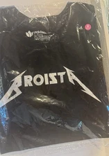 Dutch Bros Broista Metallica Logo Black Women’s Medium Brand New In Bag