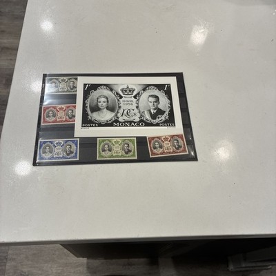 The Marriage In 1956 Of Prince Rainier & Grace Kelly Of Monaco CommerativeStamps