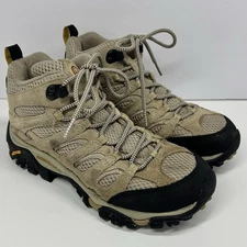 Merrell Hiking Boots Womens 7.5 Moab Ventilator Mid Taupe Vibram J86592W