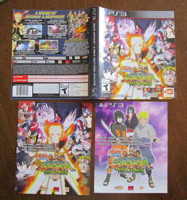 PS3 Naruto Shippuden: Ultimate Ninja Storm Revolution Game Case Inserts Only