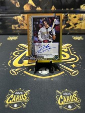 2025 Topps Pro Debut - Jacob Cozart #PD-3 Gold Foil Autographs /50 (AU, RC)
