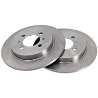 2 Bremsscheiben Voll Ø 258 Mm 9 Mm A.B.S. FüR U.A. Nissan Sunny