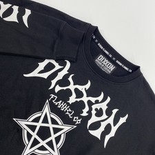 NEW Dixxon Flannel Sweatshirt Mens XXL Black Ground Up Customs Pentagram Metal
