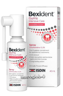 ISDIN Bexident Gums Spray 40mL Oral Care Daily Hygiene Alcohol-Free