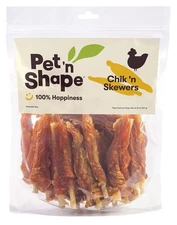 Pet 'n Shape Chik 'n Skewers – Chicken Wrapped Rawhide Dog Chew