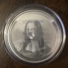 1 Troy Ounce .999 Fine Silver ICON Mona Lisa - Lenticular Prooflike Coin in Cap