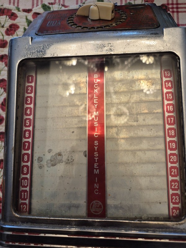 post war Jukebox Buckley music system wallbox complete with mount