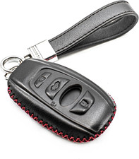 Genuine Leather Key Fob Cover Case for Subaru WRX BRZ Forester Outback Crosstrek