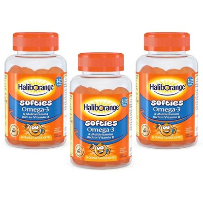 HalibOrange Softies Omega-3 3er Pack x 60 Stück