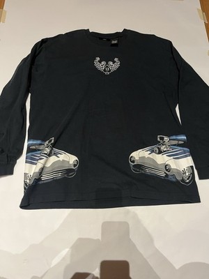 Y2K No Boundaries Long Sleeve 13 Car Shirt Large Jesse Pinkman Wrap Around Graph