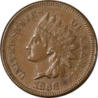 1868 Indian Cent Choice XF/AU Superb Eye Appeal Strong Strike