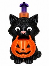 Halloween Black Cat Pumpkin Soap Holder