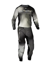 Fly Racing Lite Light Grey Jersey + Pant Gear Set - For Dirt Bike, MTB, BMX