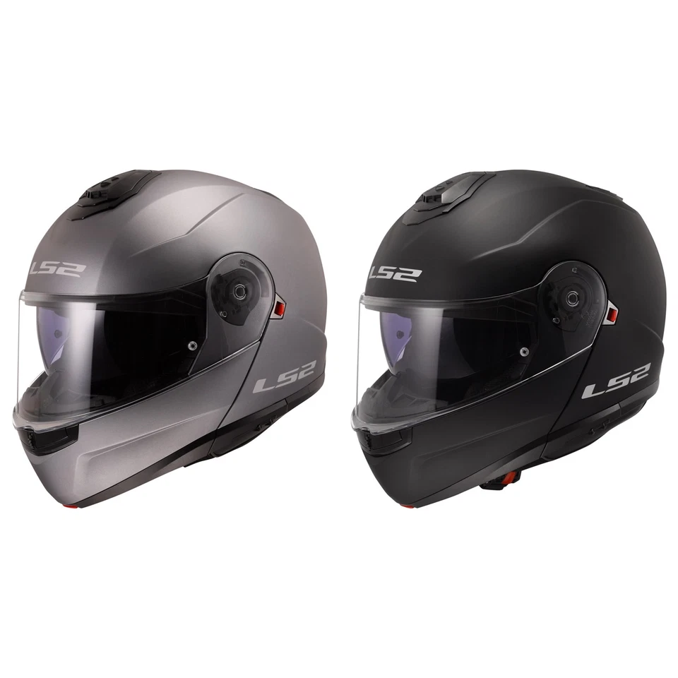 LS2 Strobe 2 Casque Moto à Mentonnière Strobe II 2 Noir Mat Titan Mat - Photo 1/1