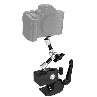 CL-22 Heavy Duty C-Clamp for Photography Lighting Stage Magic Arm Kit Silver