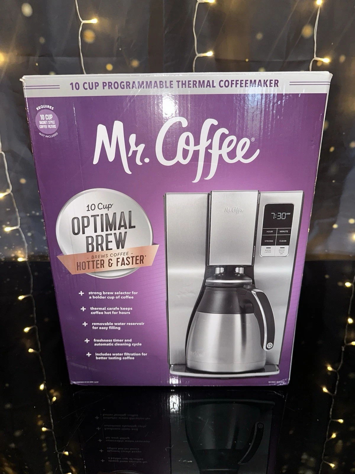 Mr. Coffee Stainless Steel 10 Cup Programmable Coffee Maker