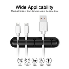 Cable Holder Clips Cable Management Cord Organizer Silicone USB Charging Cable