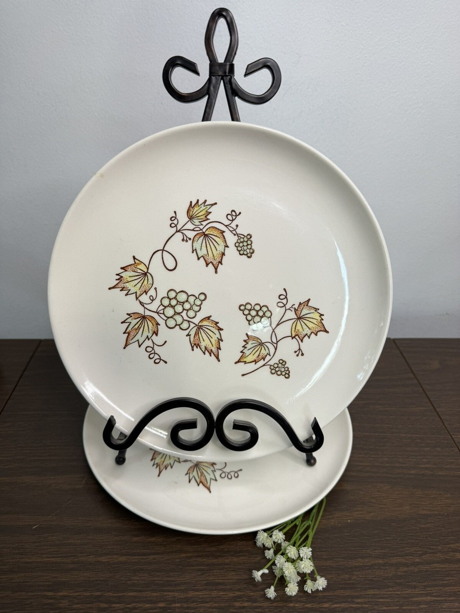 TAYLOR SMITH &TAYLOR COLORCRAFT USA製 Taylor Smith & Taylor Colorcraft Set/2 Dinner Plates Vineyard 10 1