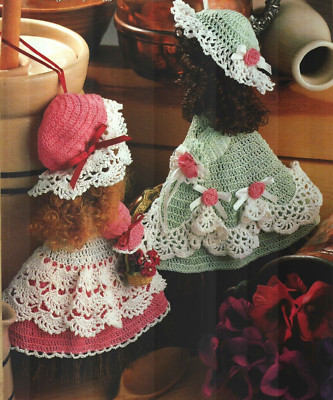 2 BROOM DOLLS HOME DECOR CROCHET PATTERN INSTRUCTIONS