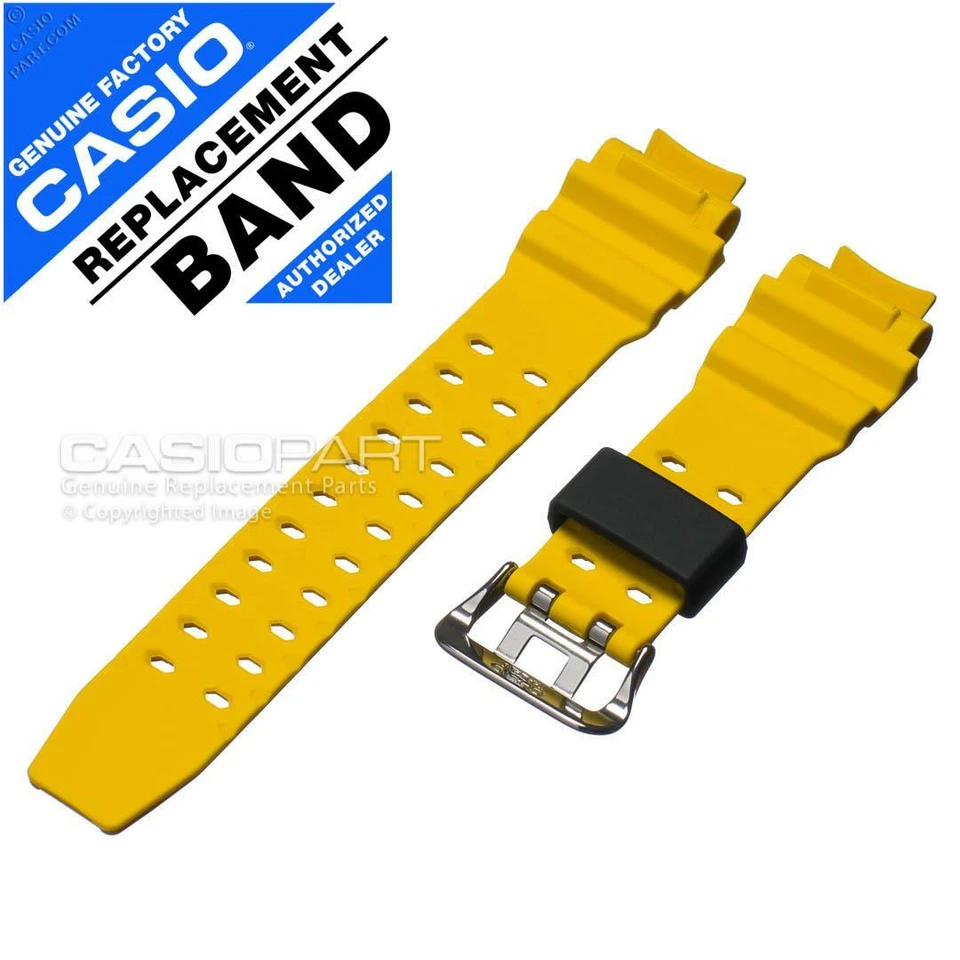 Correa de reloj Casio genuina G-Shock Gravity Master GA-1000-9B correa de goma amarilla Foto 2 de 2
