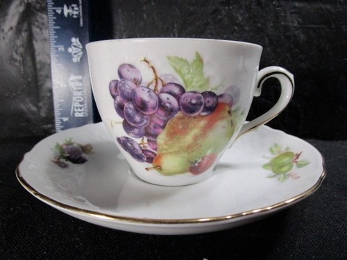 SCHUMANN ARZBERG Germany " ORCHARD" Golden Crown E&R Vintage Cup & Saucer - Picture 2 of 9