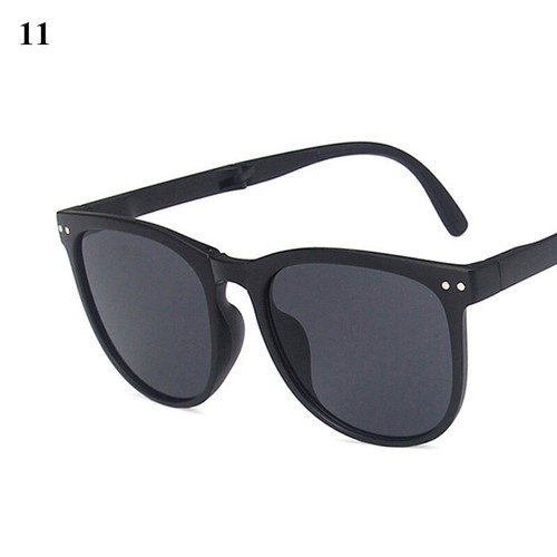 Foldable Oversized Black Flat Top Large Sunglasses Women Ladies UV400 * ♢ - Bild 11 von 25