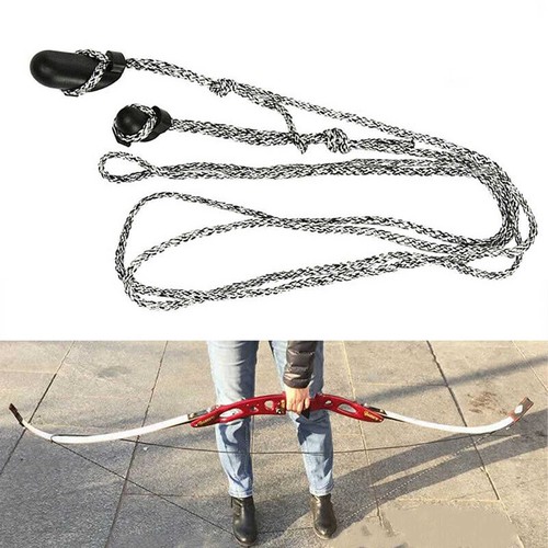 Outdoor Archery Bowstring Recurve Bow Stringer Nylon Install Rope Replacement - Picture 3 of 12